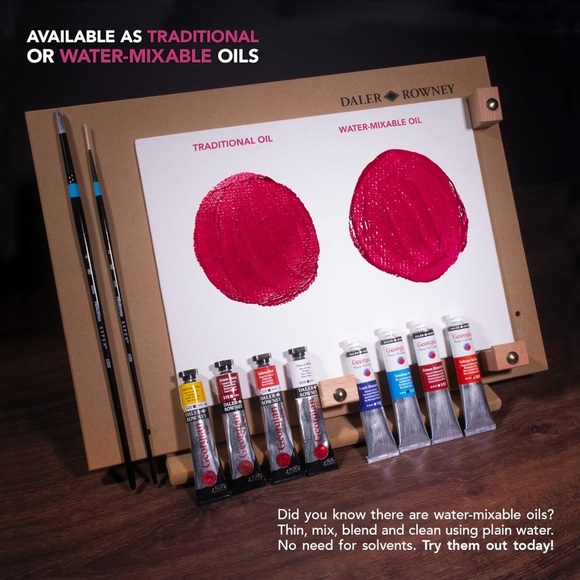 NWT Daler Rowney Georgian Water Mixable Oil Set - Picture 6 of 9